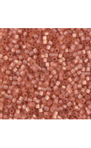 Miyuki delica beads 10/0 - Silver Lined peach alabaster dyed DBM-622
